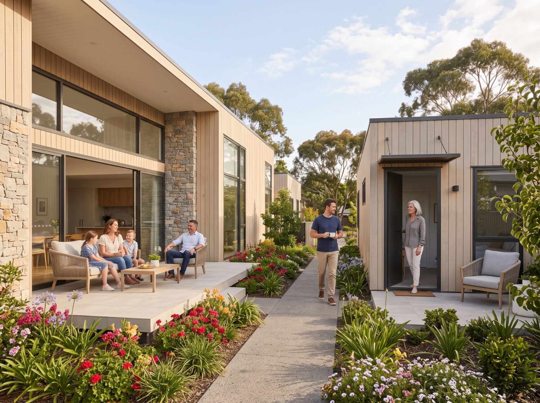 A home designed for later life, set within family grounds
